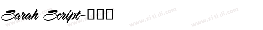 Sarah Script字体转换